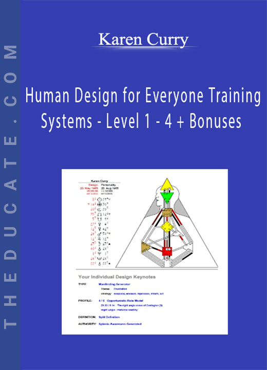 Karen Curry - Human Design for Everyone Training Systems - Level 1 - 4 + Bonuses