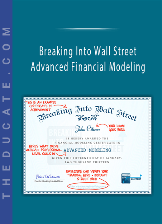 Breaking Into Wall Street - Advanced Financial Modeling