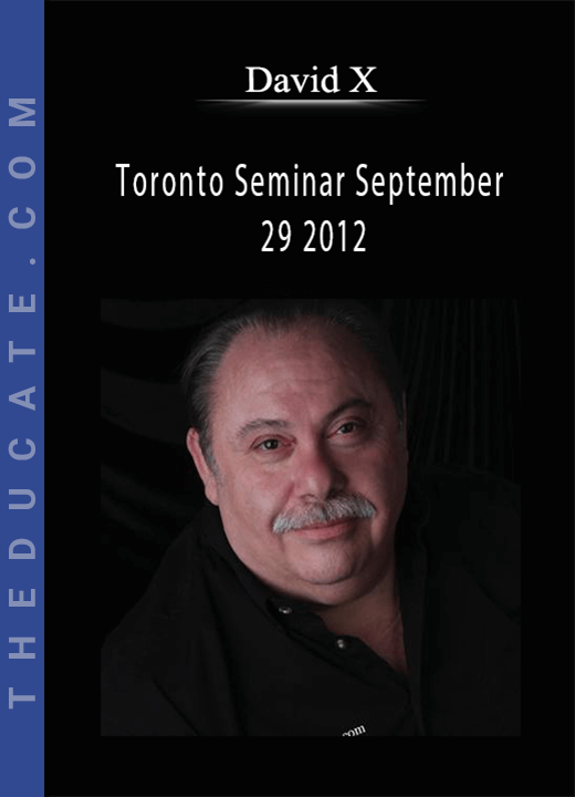 David X - Toronto Seminar September 29 2012