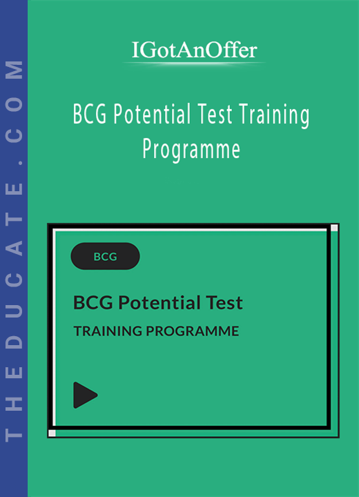 IGotAnOffer - BCG Potential Test Training Programme